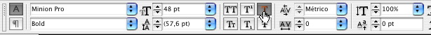 herramienta de texto en InDesign
