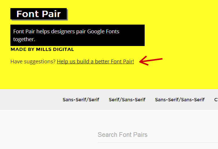 Google Fonts & FontPair